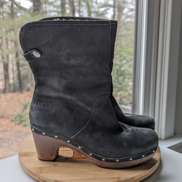 UGG Australia Lynnea Shearling Studded Clog Boot - Picture 4 of 12